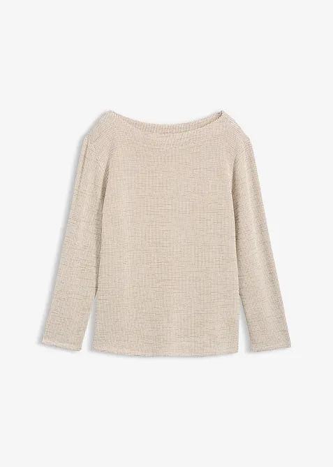 Shirt aus softem Viskose-Mix in weiß von vorne - bonprix