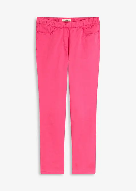 7/8 Schlupfhose mit Stretch in pink von vorne - bonprix