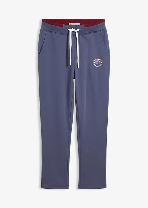 Regular Fit Jogginghose, Straight in blau von vorne - bonprix