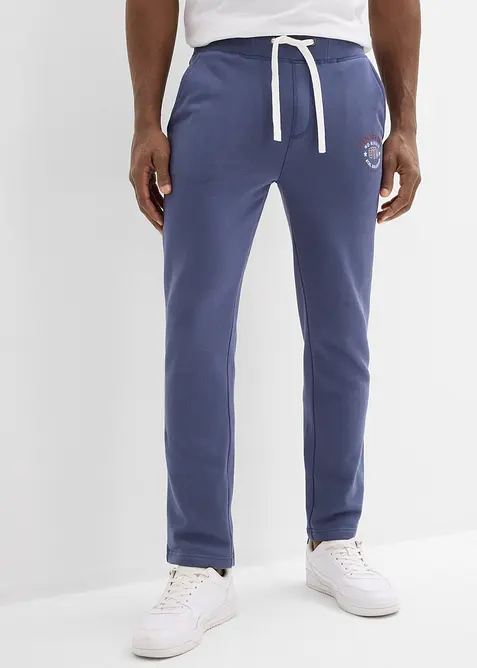 Regular Fit Jogginghose, Straight in blau von vorne - bonprix