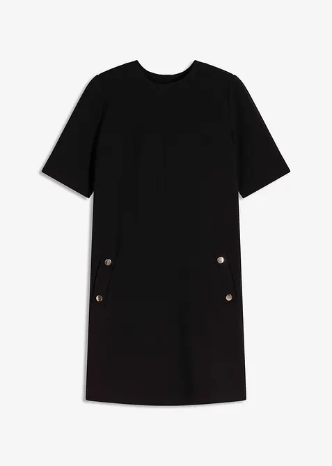 Etuikleid mit Elasthan in schwarz von vorne - bonprix