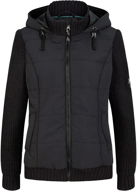 Übergangsjacke in schwarz von vorne - bonprix