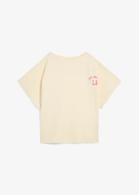Oversize-Shirt in weiß von vorne - bonprix