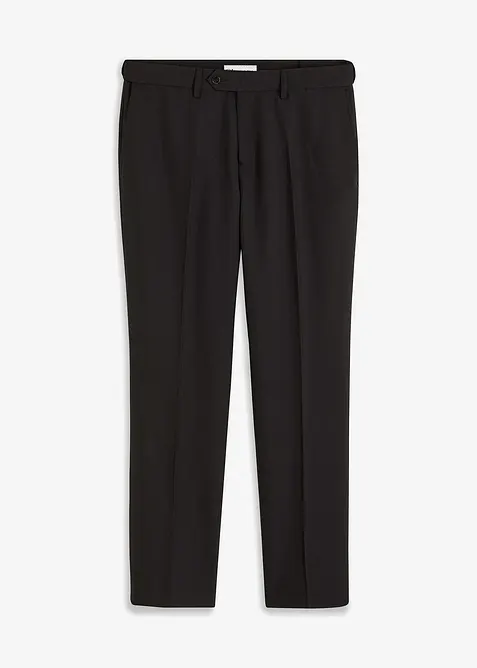 Regular Fit Baukasten-Anzugshose, Straight in schwarz von vorne - bonprix