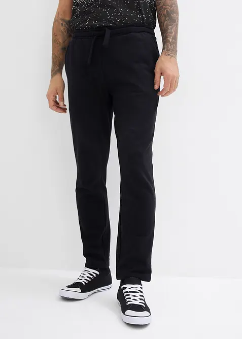 Regular Fit Jogginghose, Straight in schwarz von vorne - bonprix