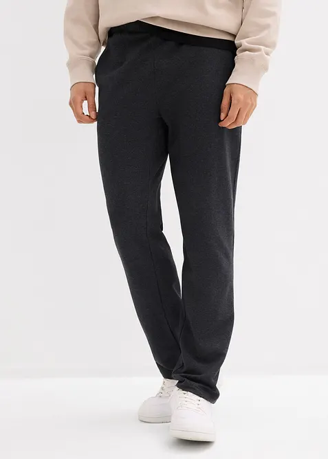 Regular Fit Jogginghose, Straight in grau von vorne - bonprix