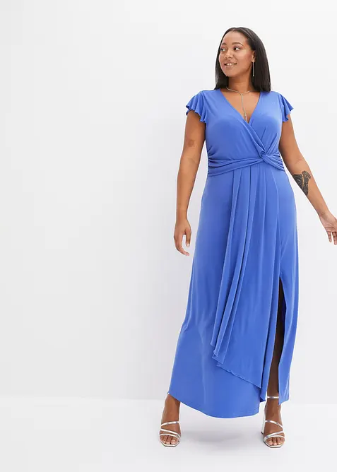 Maxikleid in blau von vorne (Totalaufnahme) - bonprix