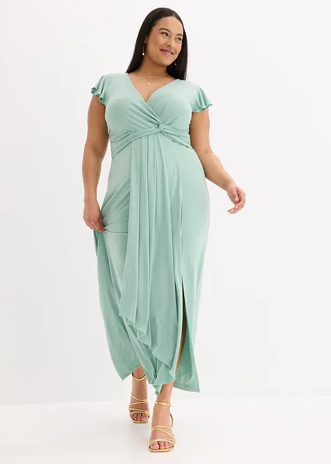 Maxikleid in grün von vorne (Totalaufnahme) - bonprix