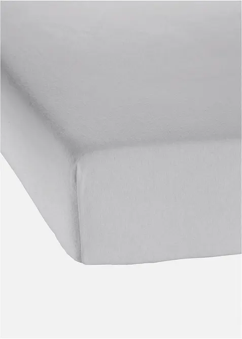 Biber Spannbettlaken in grau - bonprix