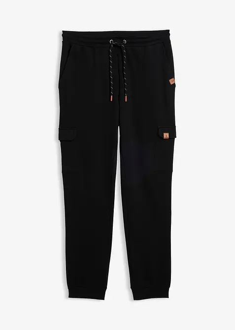 Regular Fit Jogginghose, Straight in schwarz von vorne - bonprix