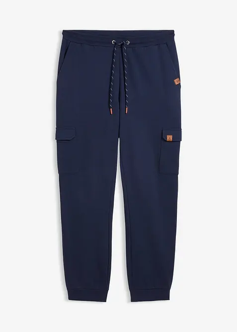 Regular Fit Jogginghose, Straight in blau von vorne - bonprix