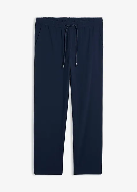 Relaxed Fit Schlupfhose, Straight in blau von vorne - bonprix