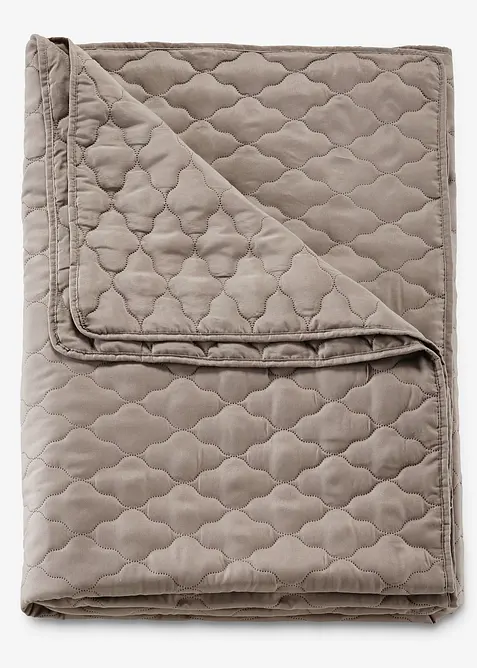 Tagesdecke mit Steppung in braun von vorne - bonprix