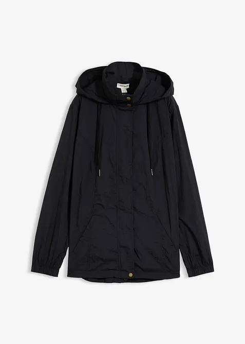 sehr leichte Übergangsjacke in schwarz von vorne - bonprix