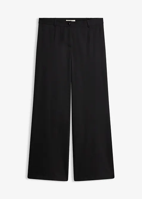 Marlenehose mit Bequembund in schwarz von vorne - bonprix