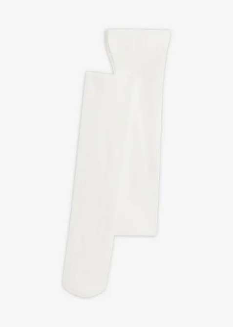Feinstrumpfhose aus Netz 30 DEN in weiß von vorne - bonprix