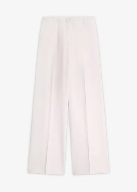 Marlenehose in weiß von vorne - bonprix
