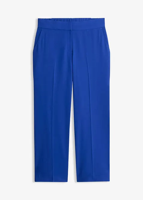 3/4-Hose aus softem Viskose-Mix in blau von vorne - bonprix