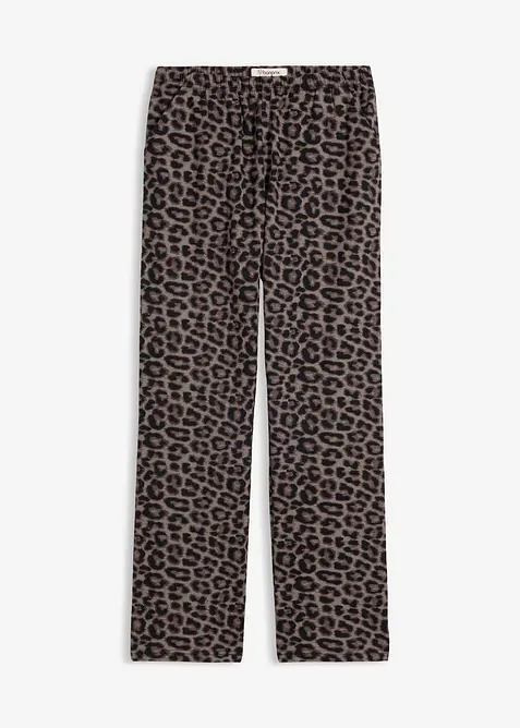 Jersey-Hose aus Baumwoll-Mix in schwarz von vorne - bonprix