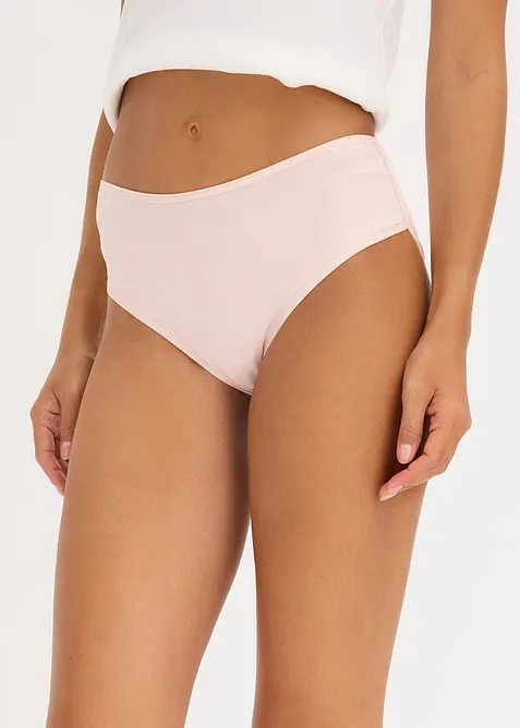 Maxipanty mit weicher Baumwolle (4er Pack) in schwarz von vorne - bonprix