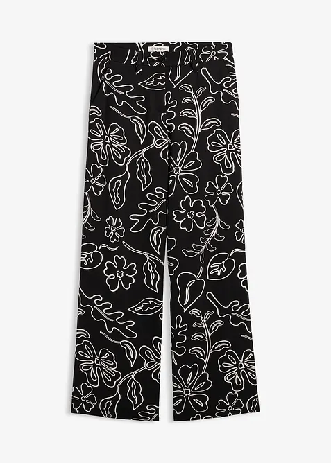 Marlenehose in schwarz von vorne - bonprix