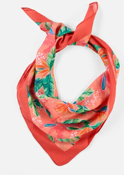 Nickituch in orange von vorne - bonprix