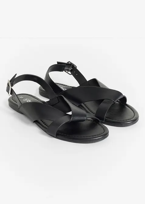 Sandalen in schwarz - bonprix