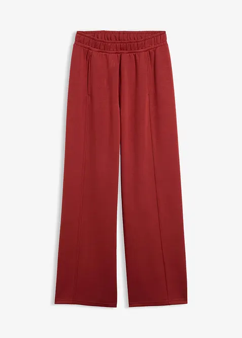Weite Hose aus Scuba in rot von vorne - bonprix