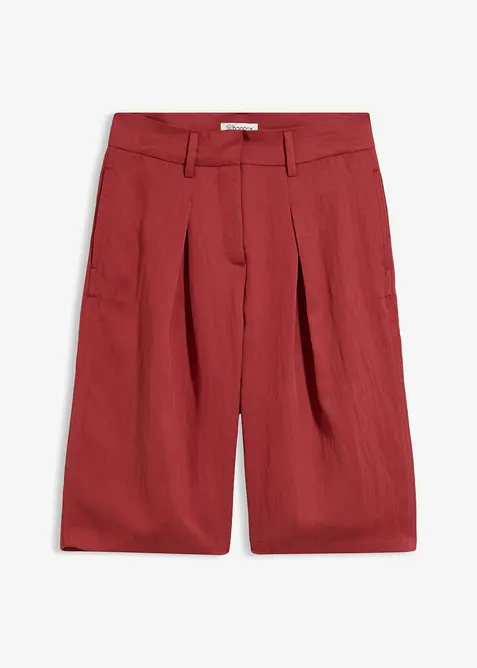 Konfektionierte Bermuda-Hose in rot von vorne - bonprix