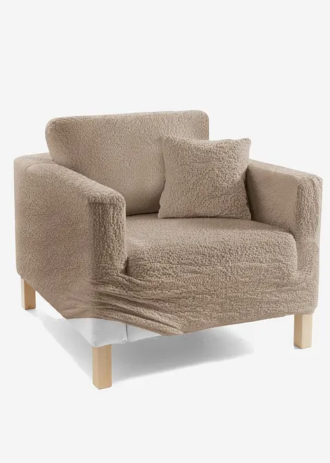 GAICO Husse mit Crincle Design in beige von vorne - bpc living bonprix collection