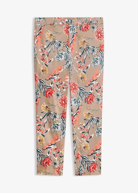 7/8-Stretch-Hose in braun von vorne - bonprix