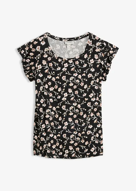 Shirt in schwarz von vorne - bonprix