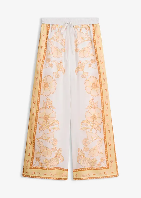 Palazzo-Hose in weiß von vorne - bonprix