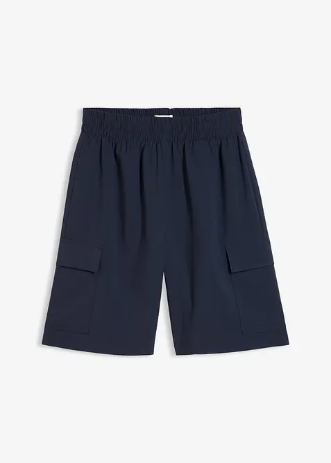 Schnelltrocknende Cargo-Funktions-Bermuda in blau von vorne - bonprix