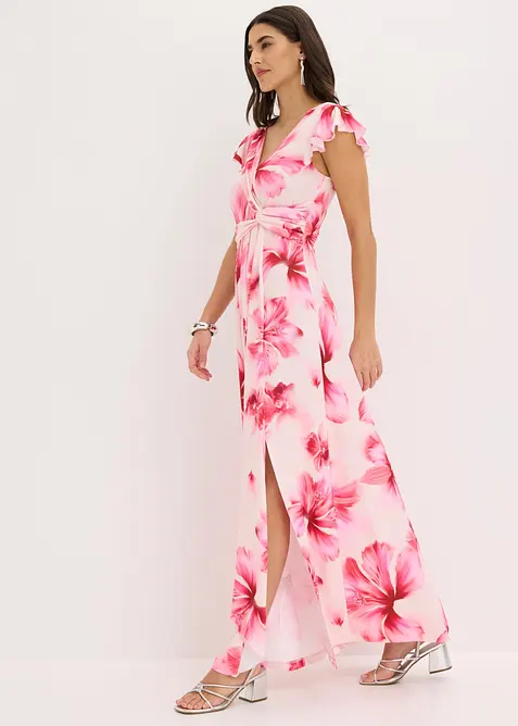 Maxikleid in rosa im Look von vorne (Totalaufnahme) - bonprix