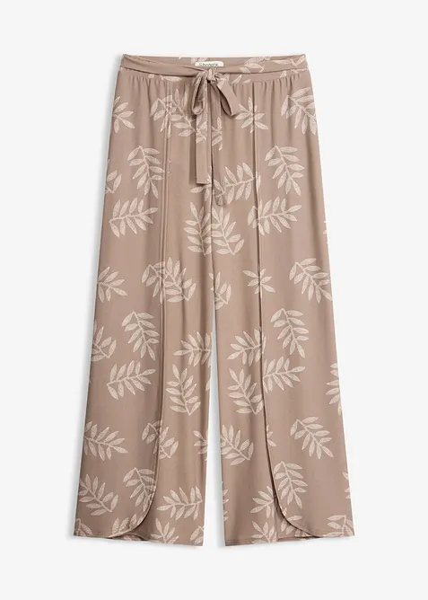Palazzo-Hose in braun von vorne - bonprix
