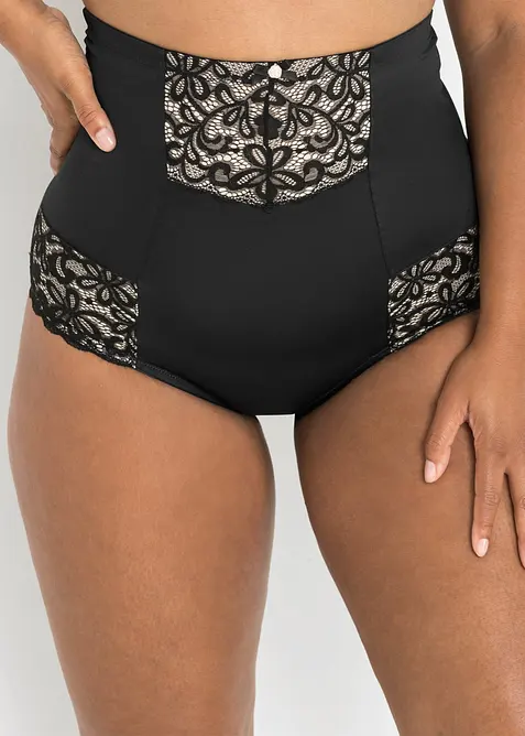 Formender Strong Highwaist Shape Slip in schwarz von vorne - bonprix