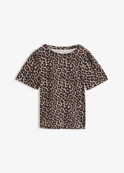 Shirt aus reiner Bio-Baumwolle in schwarz von vorne - bonprix