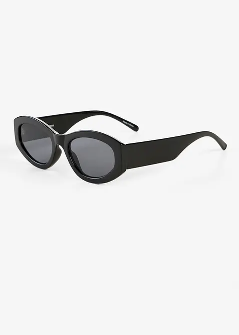Sonnenbrille in Butterflyform in schwarz von vorne - bonprix