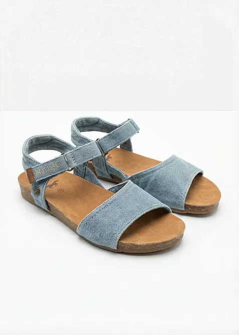 Mustang Sandalen im Denim-Look in blau - Mustang