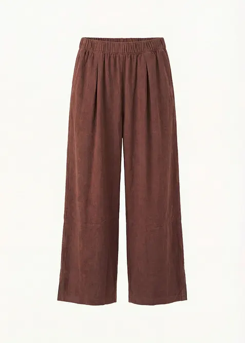 Jersey-Hose aus Viskose-Mix in braun von vorne - bonprix