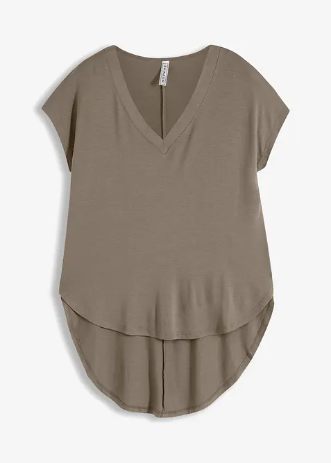 T-Shirt in grün von vorne - bonprix