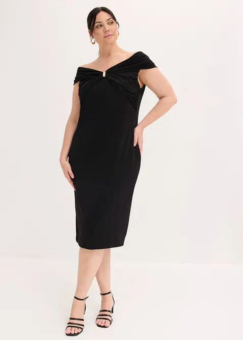 Minikleid in schwarz von vorne (Totalaufnahme) - bonprix
