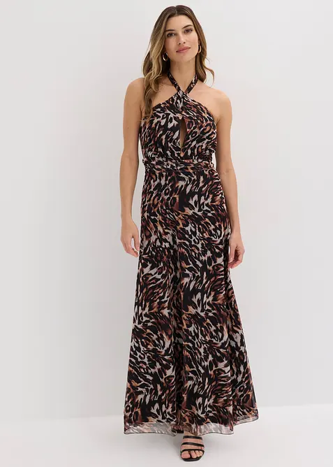 Maxikleid in schwarz im Look von vorne (Totalaufnahme) - bonprix