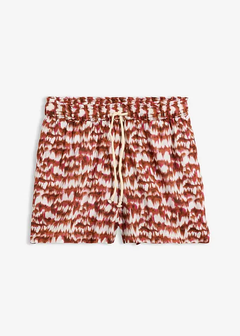 Shorts aus reiner Bio-Baumwolle in weiß von vorne - bonprix