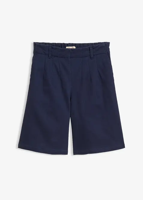 Twill-Shorts in blau von vorne - bonprix
