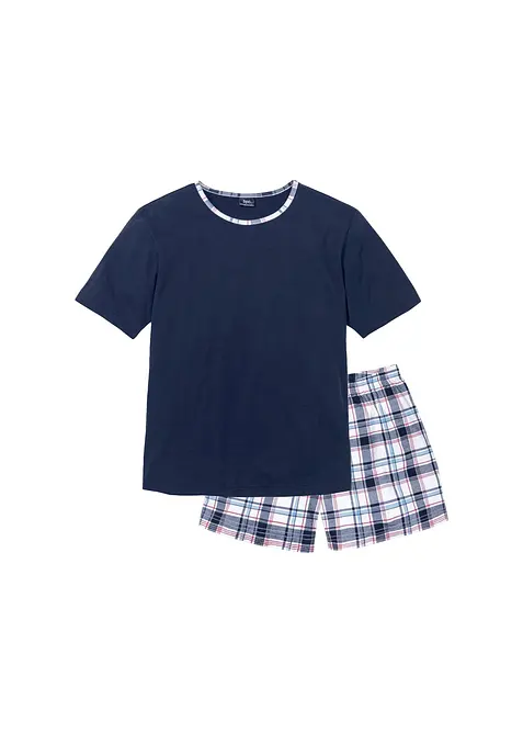 Shorty in blau von vorne - bonprix