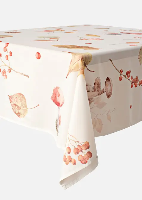 Tischdecke aus Microfaser, wasserabweisend in braun von vorne - bonprix