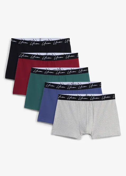 Boxershorts eng (5er Pack) in schwarz - bonprix
