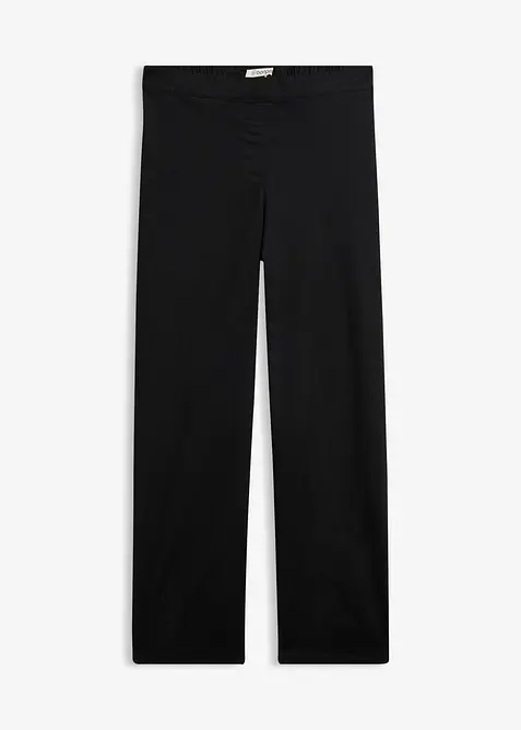 Barrel-Hose aus Baumwoll-Mix in schwarz von vorne - bonprix